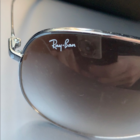 Rayban Aviator style Gunmetal GREY Lens sunglasses - Picture 5 of 5
